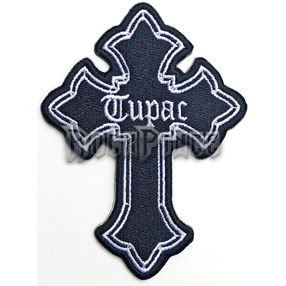 Tupac - Cross - kisfelvarró - 2PACPAT01