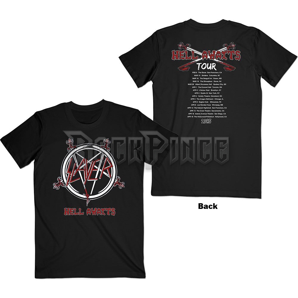 Slayer - Hell Awaits Tour - unisex póló - SLAYTEE71MB