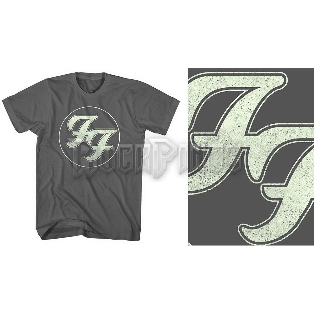 Foo Fighters - Gold FF Logo - unisex póló - FOOTS08MC