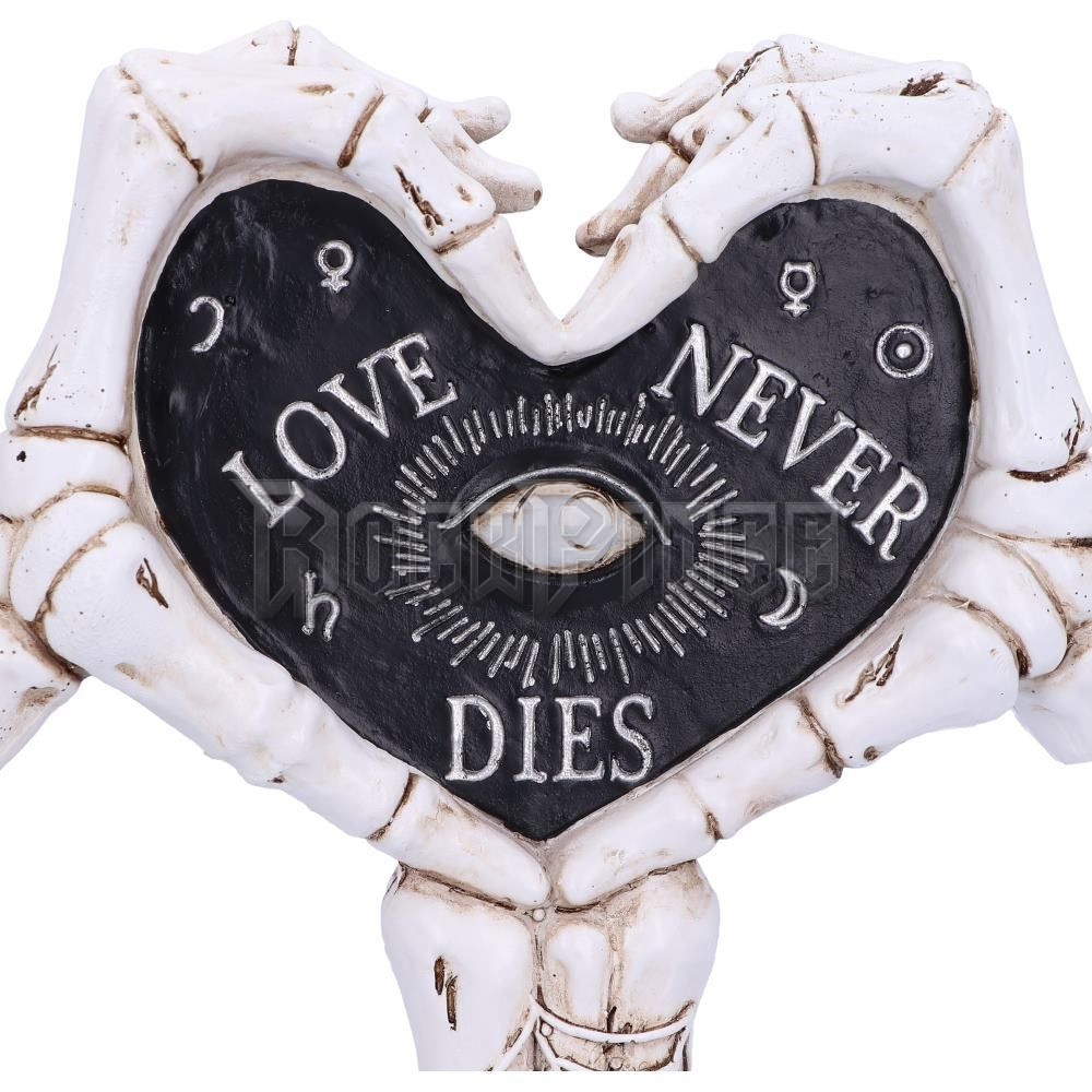 Love Never Dies - Skeleton Hand Heart Figurine - asztali dísz - U5533T1
