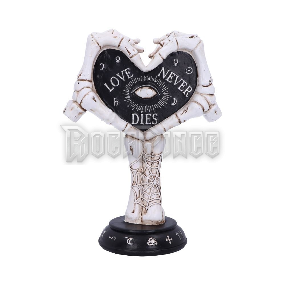 Love Never Dies - Skeleton Hand Heart Figurine - asztali dísz - U5533T1