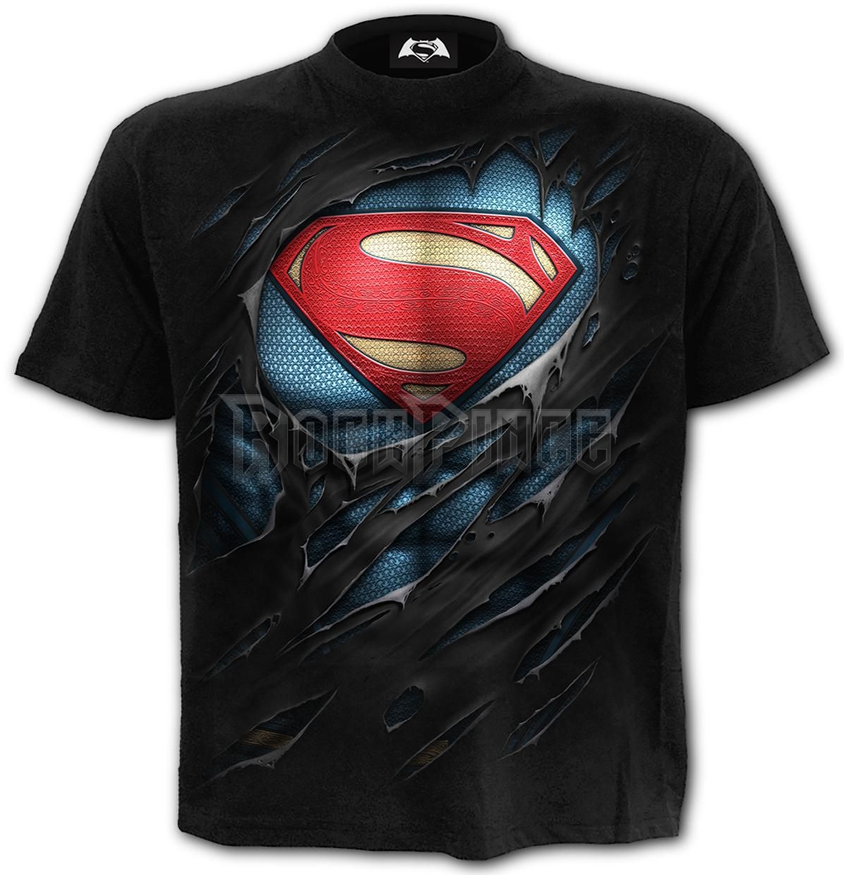 SUPERMAN - RIPPED - T-Shirt Black - G407M101