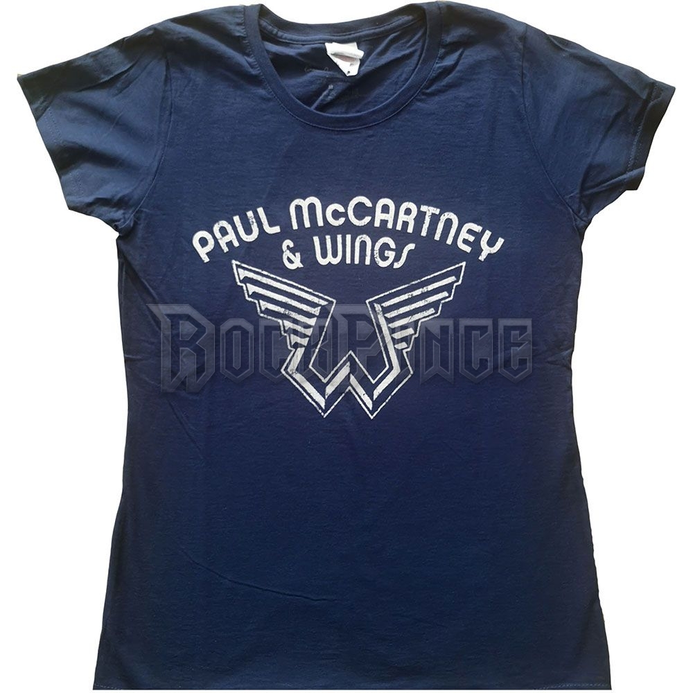 PAUL MCCARTNEY: WINGS LOGO - női póló - PMCTS08LN