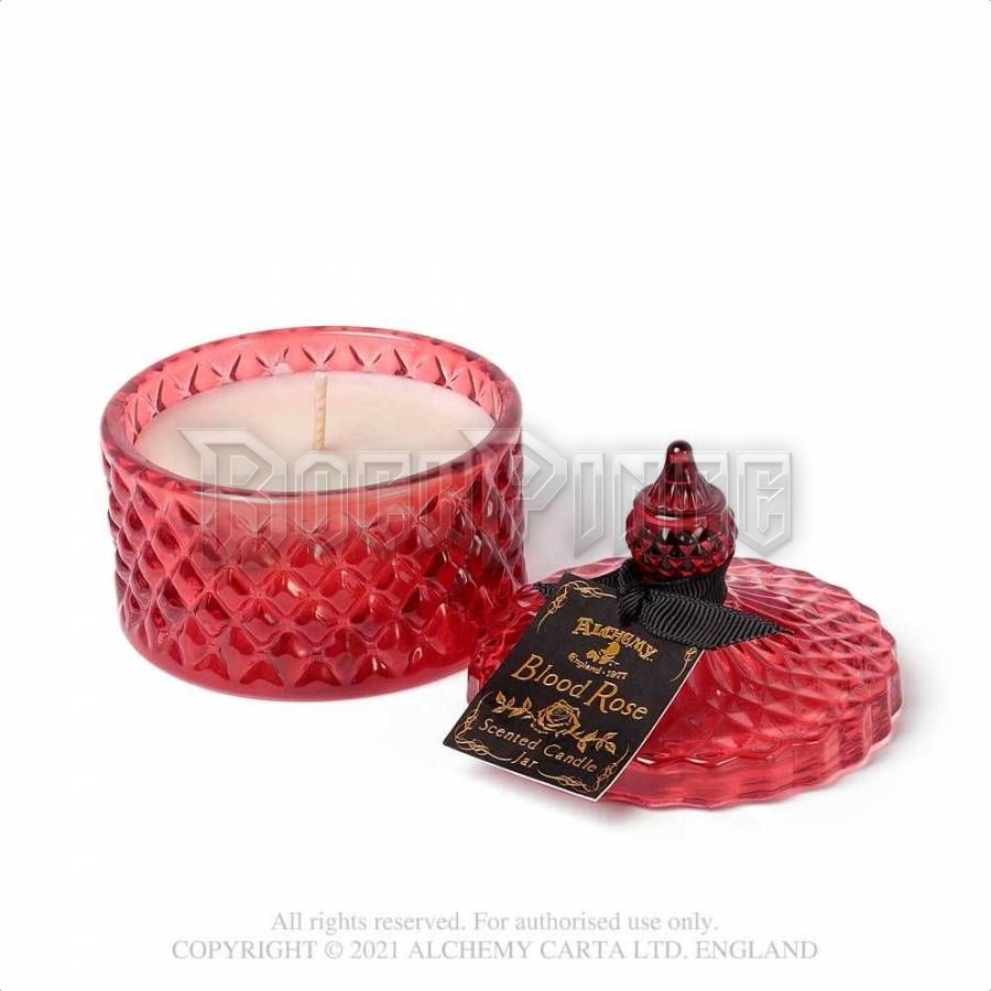 Alchemy - Scented Boudoir Candle Jar - Blood Rose (Small) - illatgyertya üvegtégelyben SCJ7