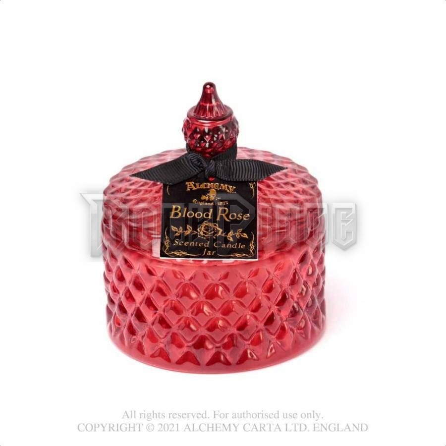 Alchemy - Scented Boudoir Candle Jar - Blood Rose (Small) - illatgyertya üvegtégelyben SCJ7