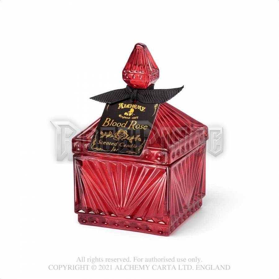 Alchemy - Vintage Scented Candle Jar - Blood Rose (Square) - illatgyertya üvegtégelyben SCJ8
