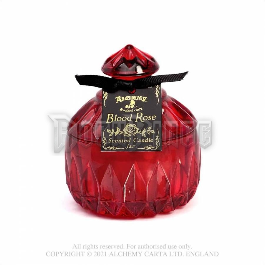 Alchemy - Vintage Scented Candle Jar - Blood Rose (Round) - illatgyertya üvegtégelyben SCJ9