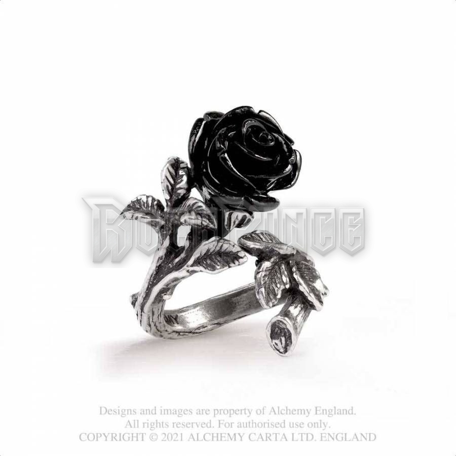 Alchemy - Wild Black Rose - gyűrű R241