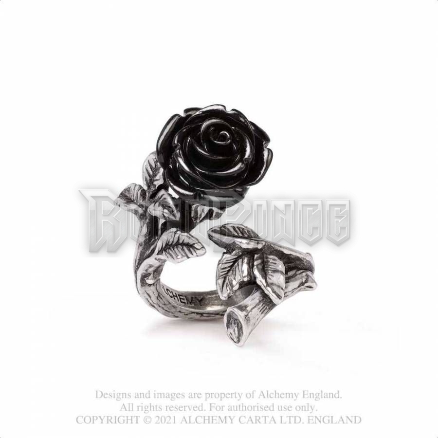 Alchemy - Wild Black Rose - gyűrű R241