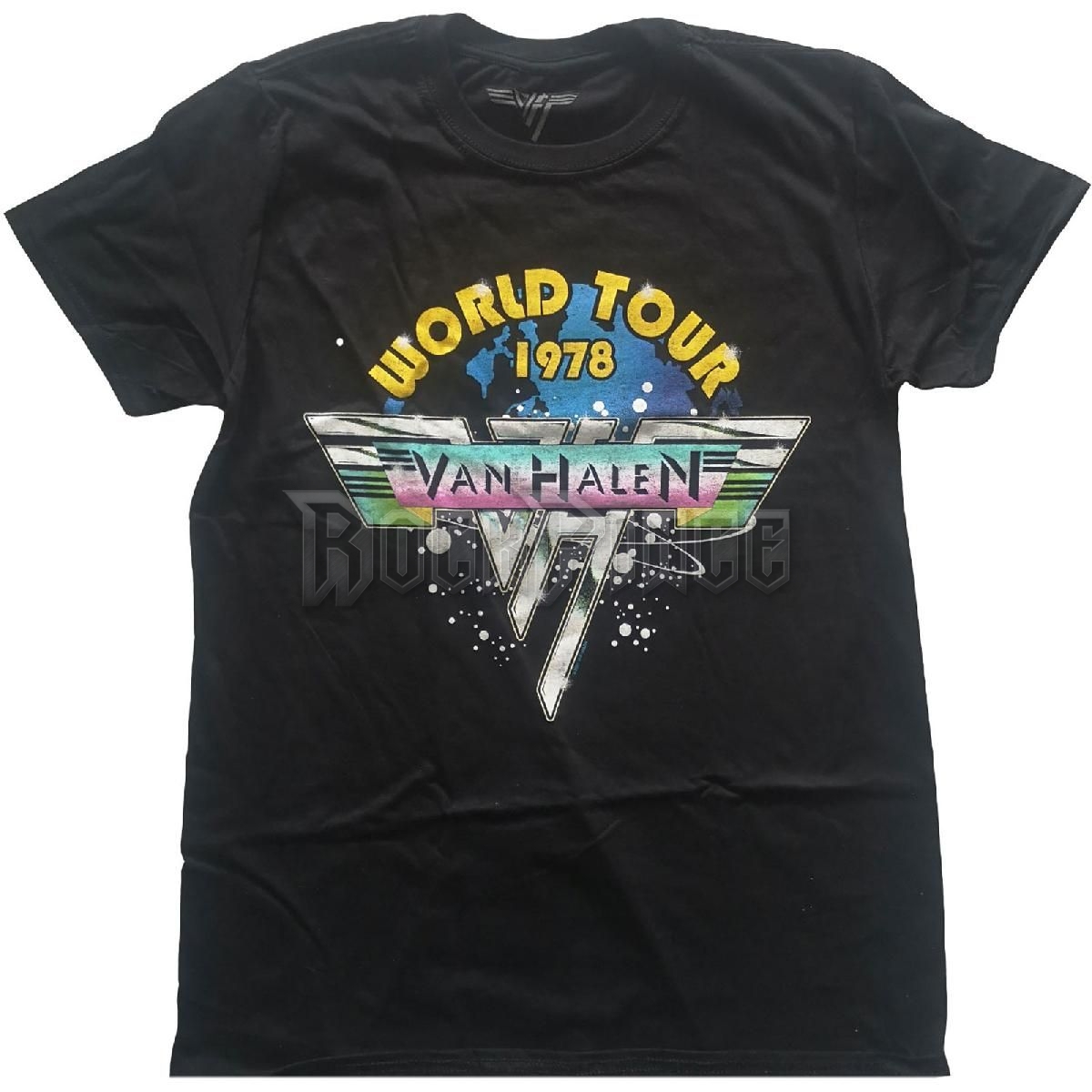 VAN HALEN - WORLD TOUR '78 FULL COLOUR - unisex póló - VHTS09MB