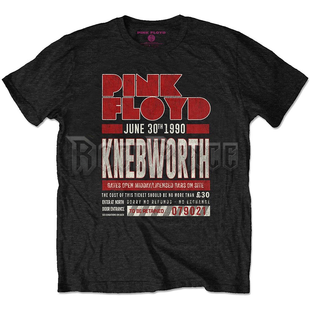PINK FLOYD - KNEBWORTH '90 RED - unisex póló - PFTEE150MB