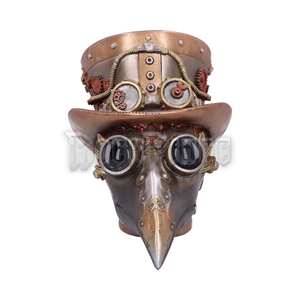 Automaton Apothecary - Steampunk Skull Plaque - szobor - U5470T1 / 839-2610