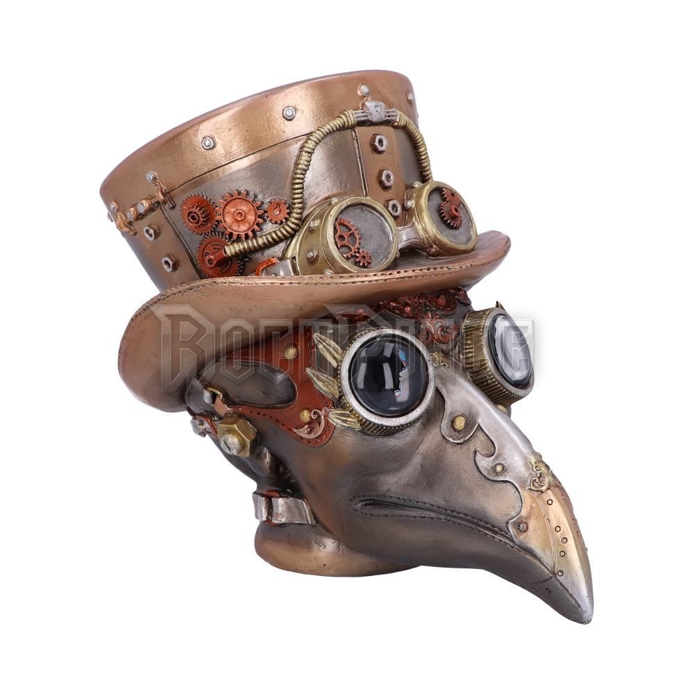 Automaton Apothecary - Steampunk Skull Plaque - szobor - U5470T1 / 839-2610