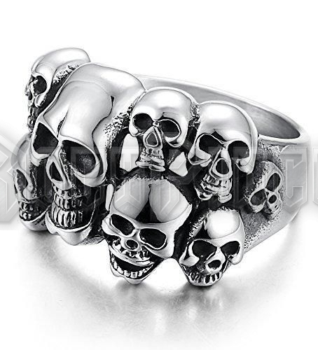 Tomb Skulls - acél gyűrű