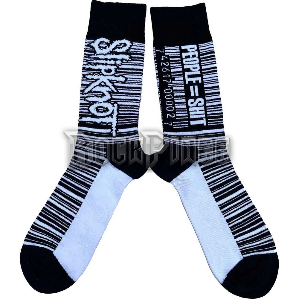 SLIPKNOT - BARCODE - unisex boka zokni (egy méret: 40-45) - SKSCK02MB