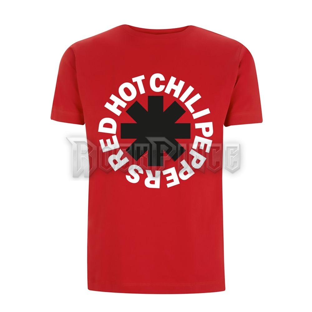 RED HOT CHILI PEPPERS - CLASSIC B&W ASTERISK (RED) - Unisex póló - PHDRHCTSRCLA