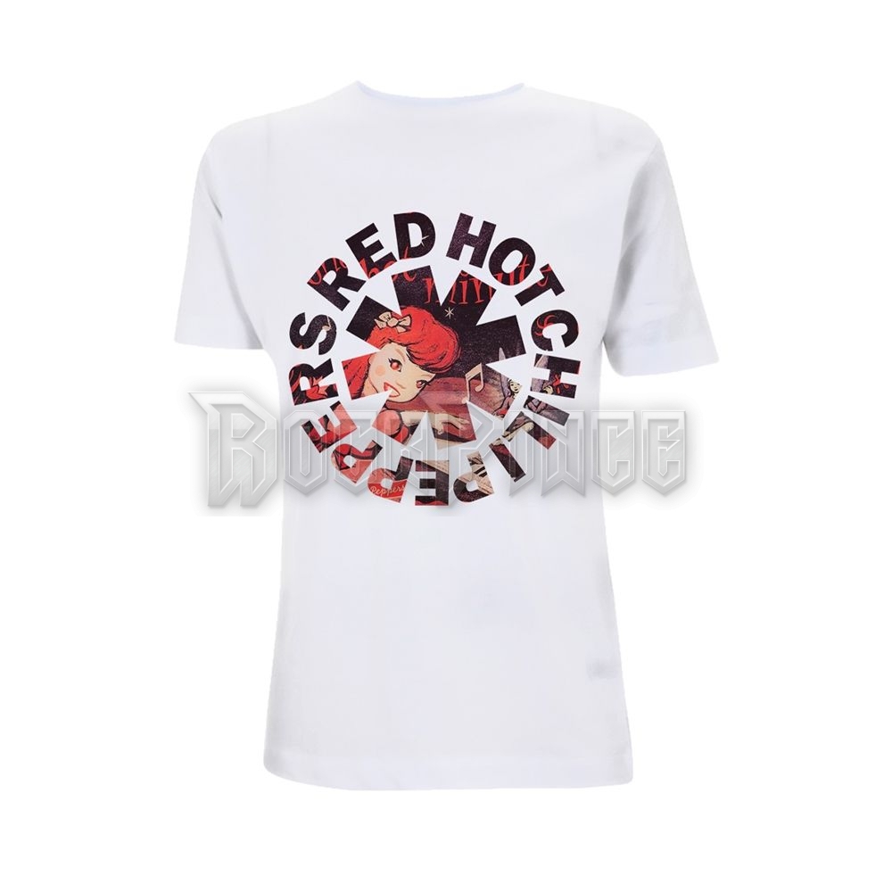 RED HOT CHILI PEPPERS - ONE HOT ASTERISK (WHITE) - Unisex póló - PHDRHCTSWONE
