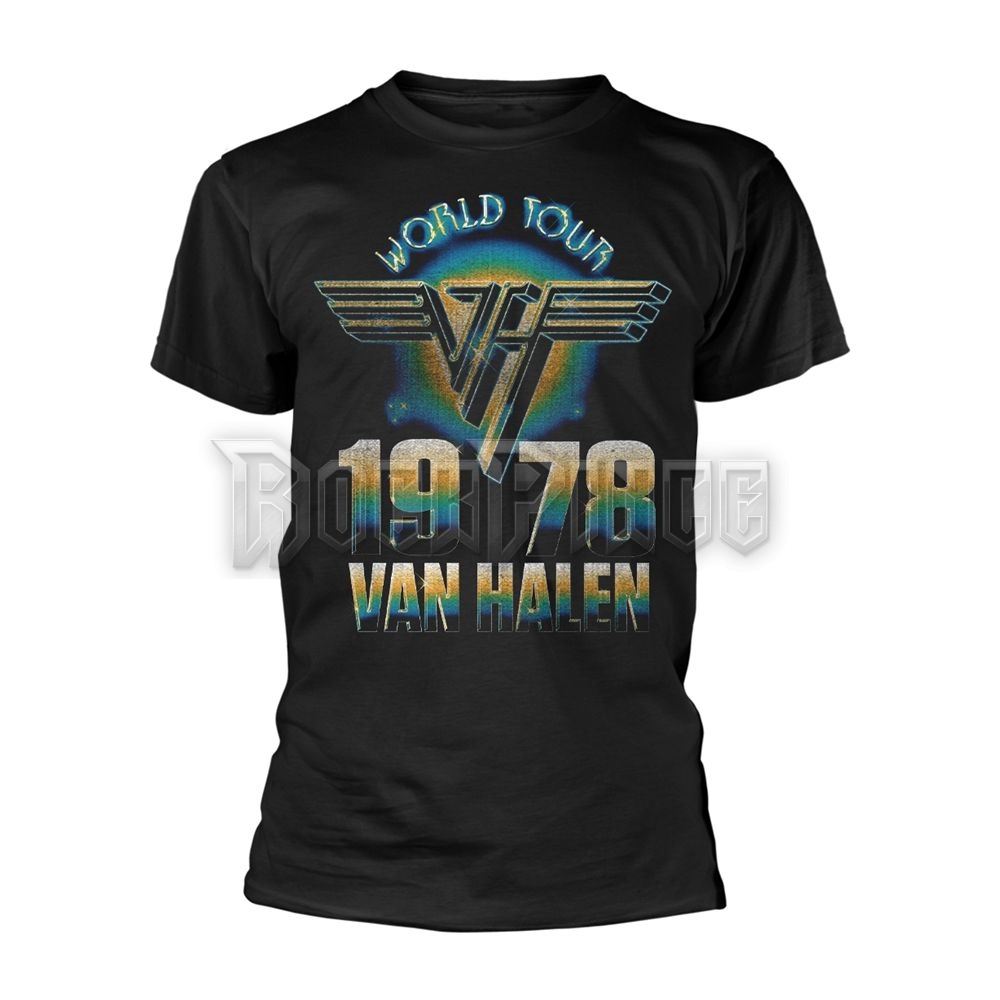 VAN HALEN - WORLD TOUR '78 - unisex póló - RTVHA034