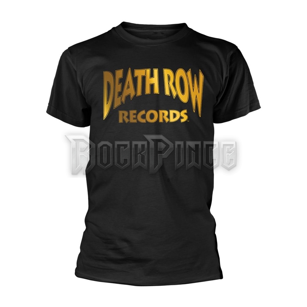 DEATH ROW RECORDS - DEATH ROW LOGO GOLD (FOIL PRINT) - Unisex póló - XYZW21189