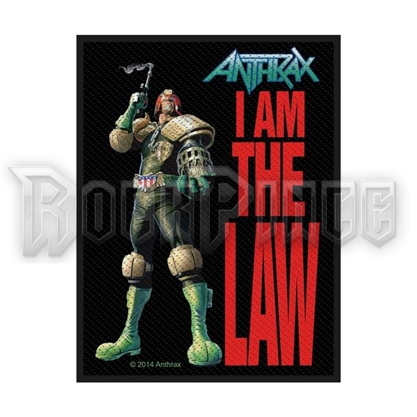 ANTHRAX - I AM THE LAW - kisfelvarró - SP2756