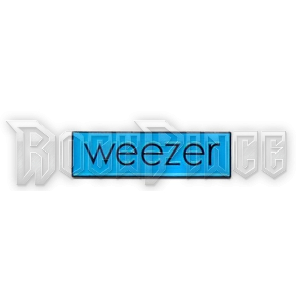 WEEZER - LOGO (BLUE) - kitűző / fémjelvény - PHPIN072