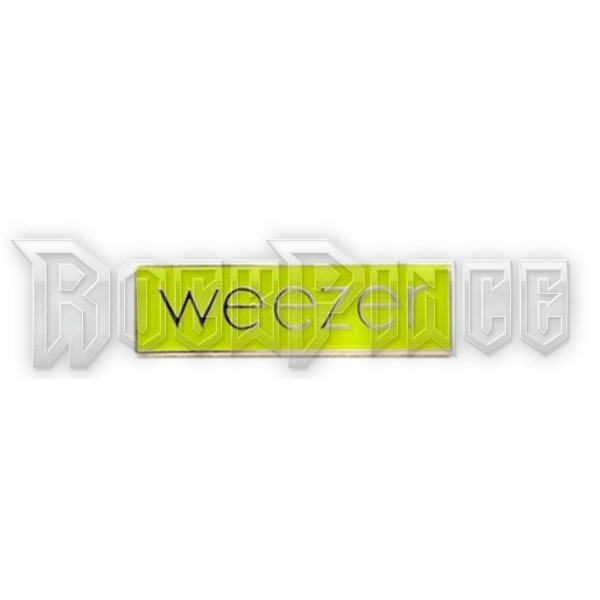 WEEZER - LOGO (GREEN) - kitűző / fémjelvény - PHPIN074
