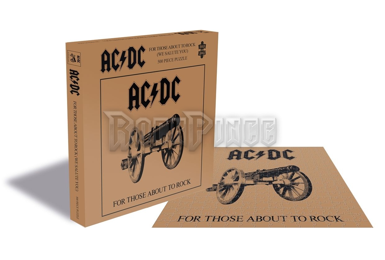 AC/DC - FOR THOSE ABOUT TO ROCK - 500 darabos puzzle játék - RSAW100PZ