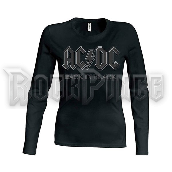AC/DC - BACK IN BLACK - Női hosszú ujjú póló - ACGS05001G