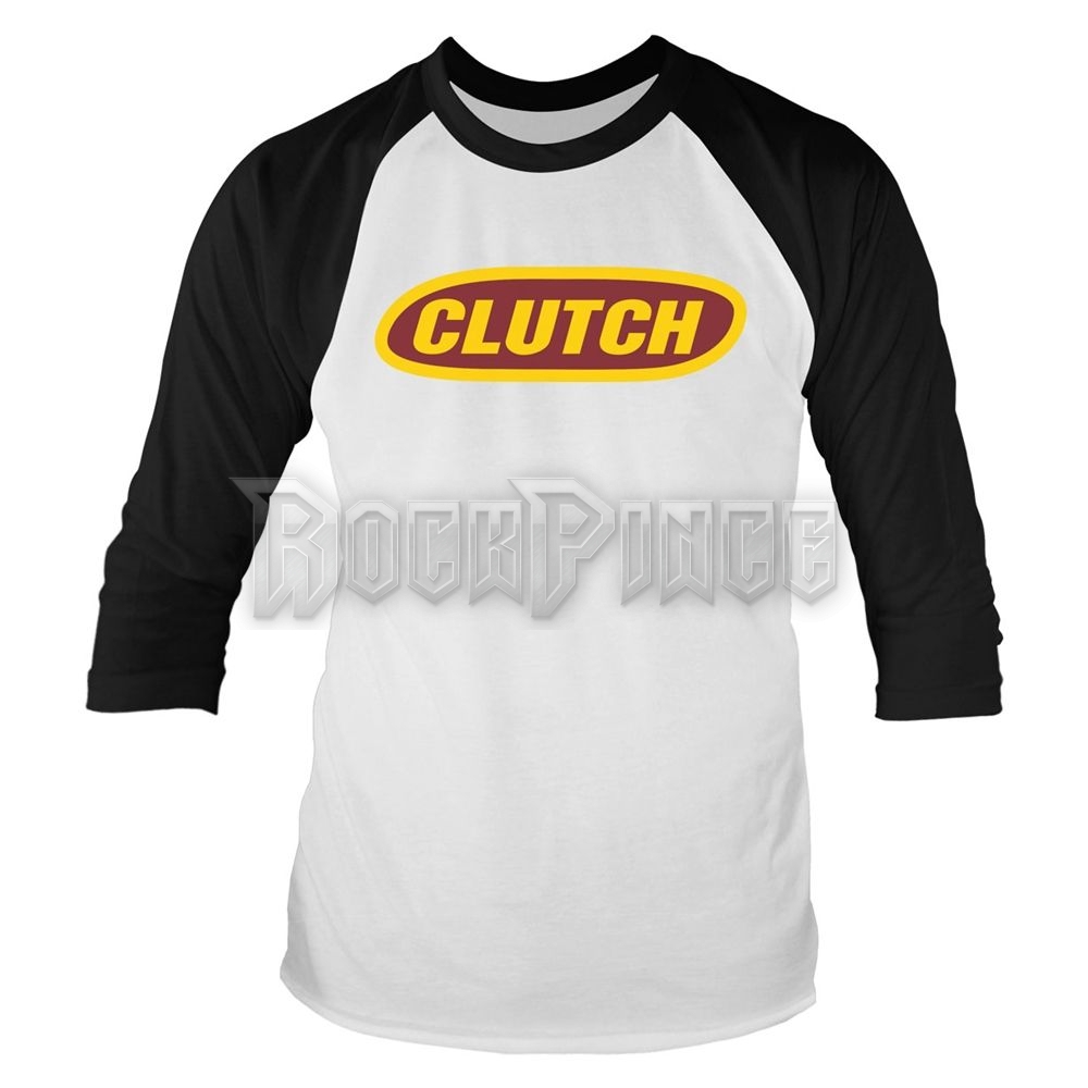 CLUTCH - CLASSIC LOGO (WHTE/BLACK) - 3/4-es ujjú baseball póló - PH12649LSB