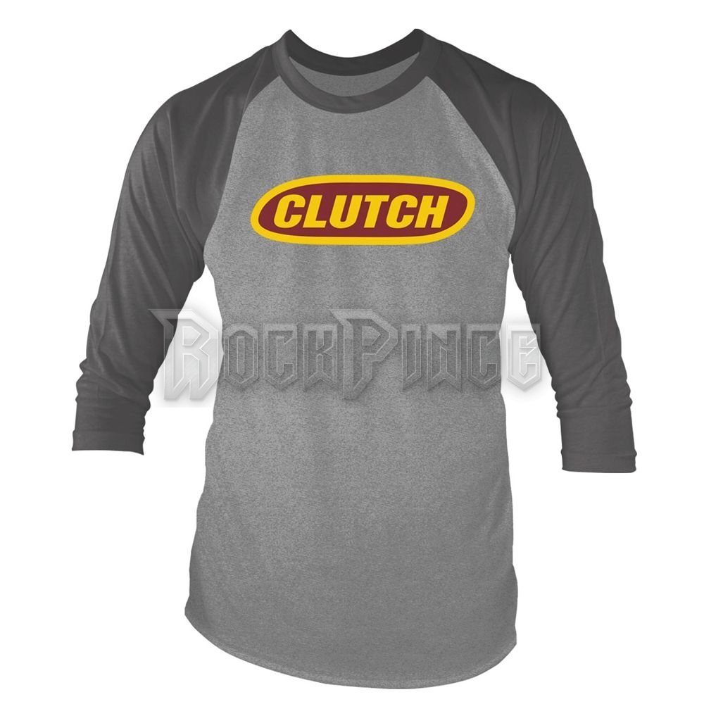CLUTCH - CLASSIC LOGO (GREY MARL/CHARCOAL) - 3/4-es ujjú baseball póló - PH12650LSB