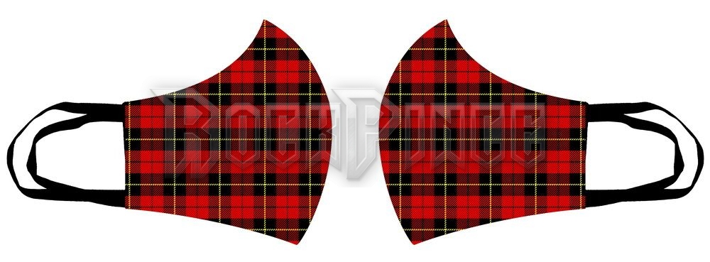 Skótkockás maszk (piros) MSK-179