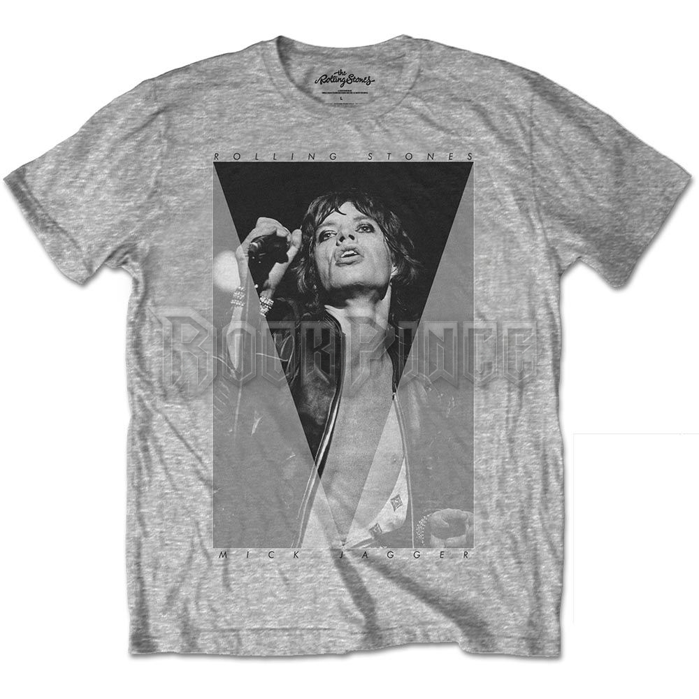 THE ROLLING STONES - MICK TRIANGLE - unisex póló - RSTS55MG