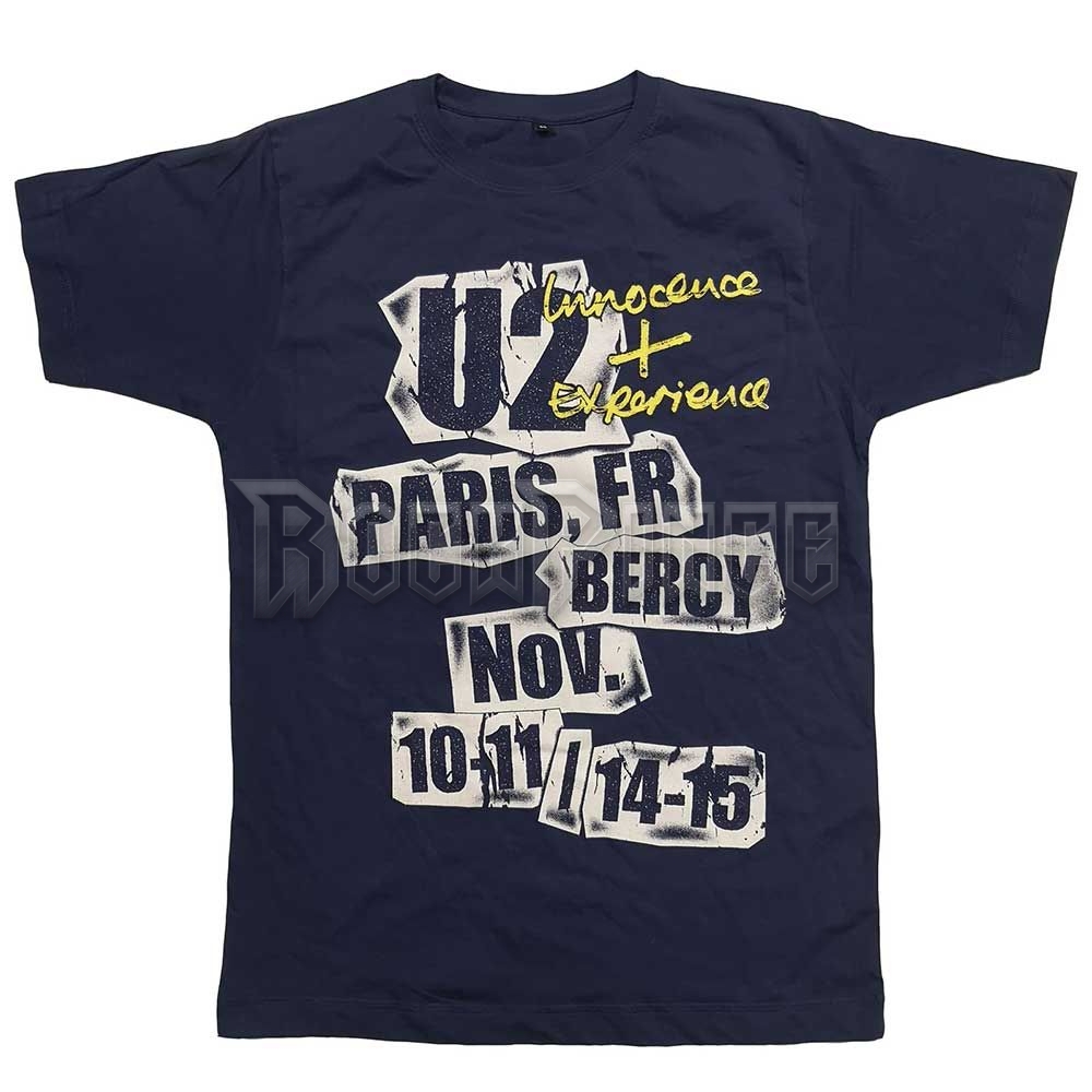 U2 - I+E PARIS EVENT 2015 - unisex póló - U2TOURTS08MLN