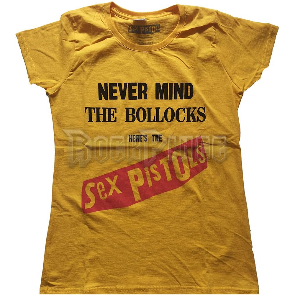 THE SEX PISTOLS - NEVER MIND THE BOLLOCKS ORIGINAL ALBUM - női póló - SPTS01LY