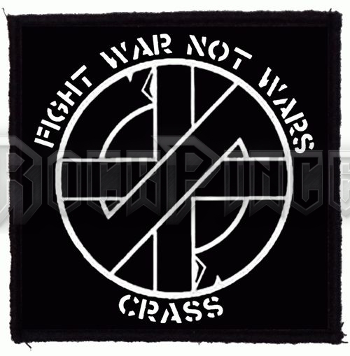 CRASS - Fight War Not Wars (95x95) - kisfelvarró HKF-0847