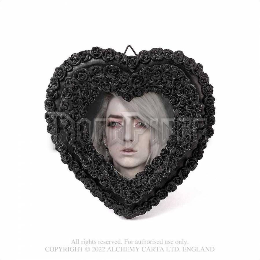 Alchemy - Small Black Rose Heart - képkeret SA21