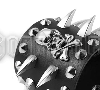 Skull with Conical & Claw Spikes - csuklószorító - 65#BR