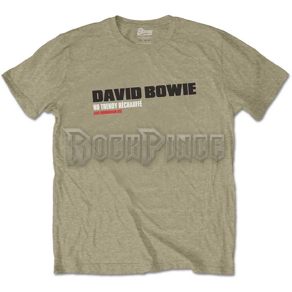 DAVID BOWIE - Live In Birmingham '95 - unisex póló - BOWPTS08MPD