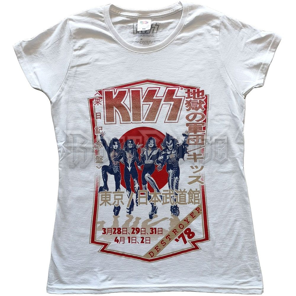 KISS - Destroyer Tour '78 - női póló - KISSTS13LW