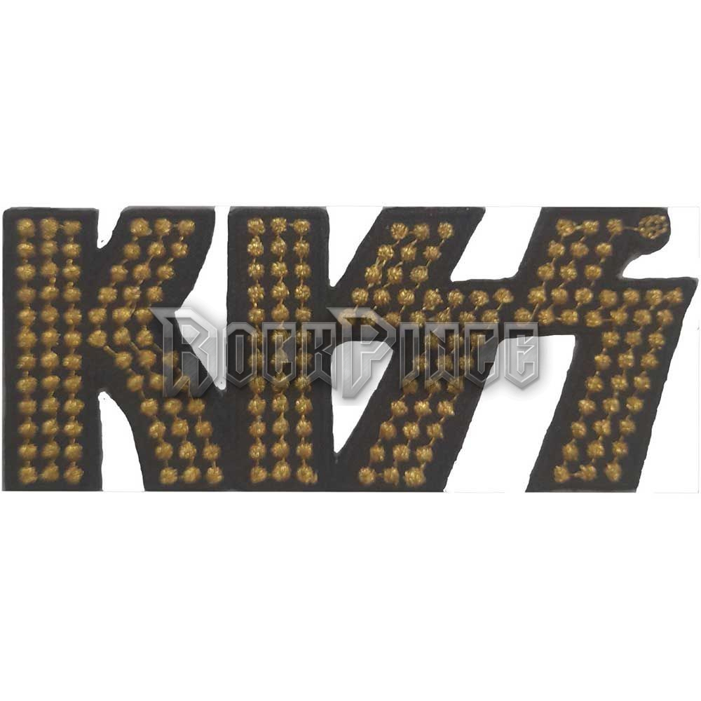 KISS - Gold Studded Logo - kisfelvarró - KISSPAT12
