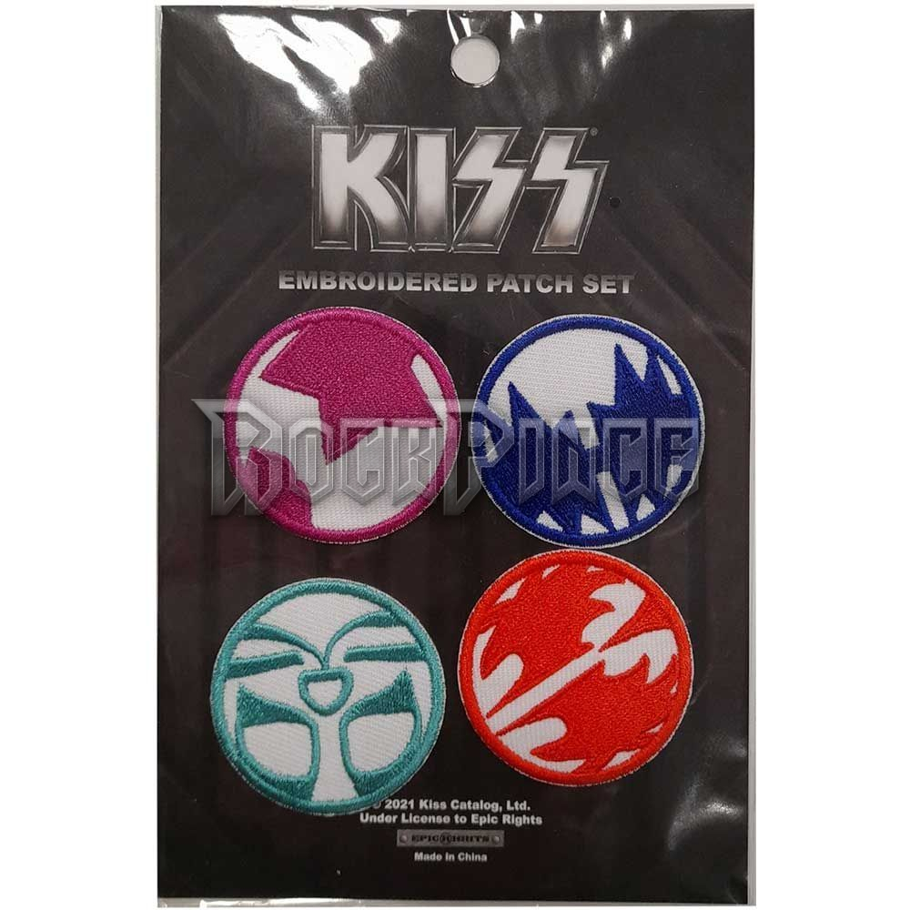 KISS - Mini Icons - 4 db-os kisfelvarró szett - KISSPATSET01