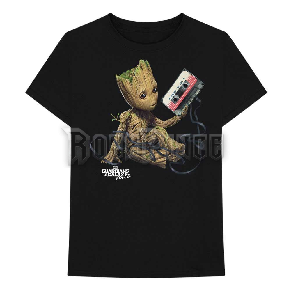 MARVEL COMICS - GUARDIANS OF THE GALAXY GROOT WITH TAPE - unisex póló - GOTGTS24MB