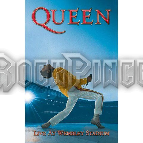 QUEEN - Live at Wembley Stadium - Textil poszter / Zászló - TP209