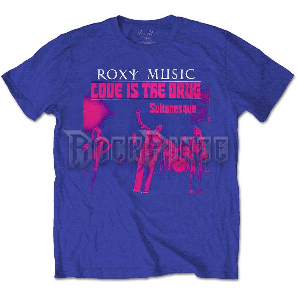 Roxy Music - Love Is The Drug - unisex póló - ROXTS06MBL