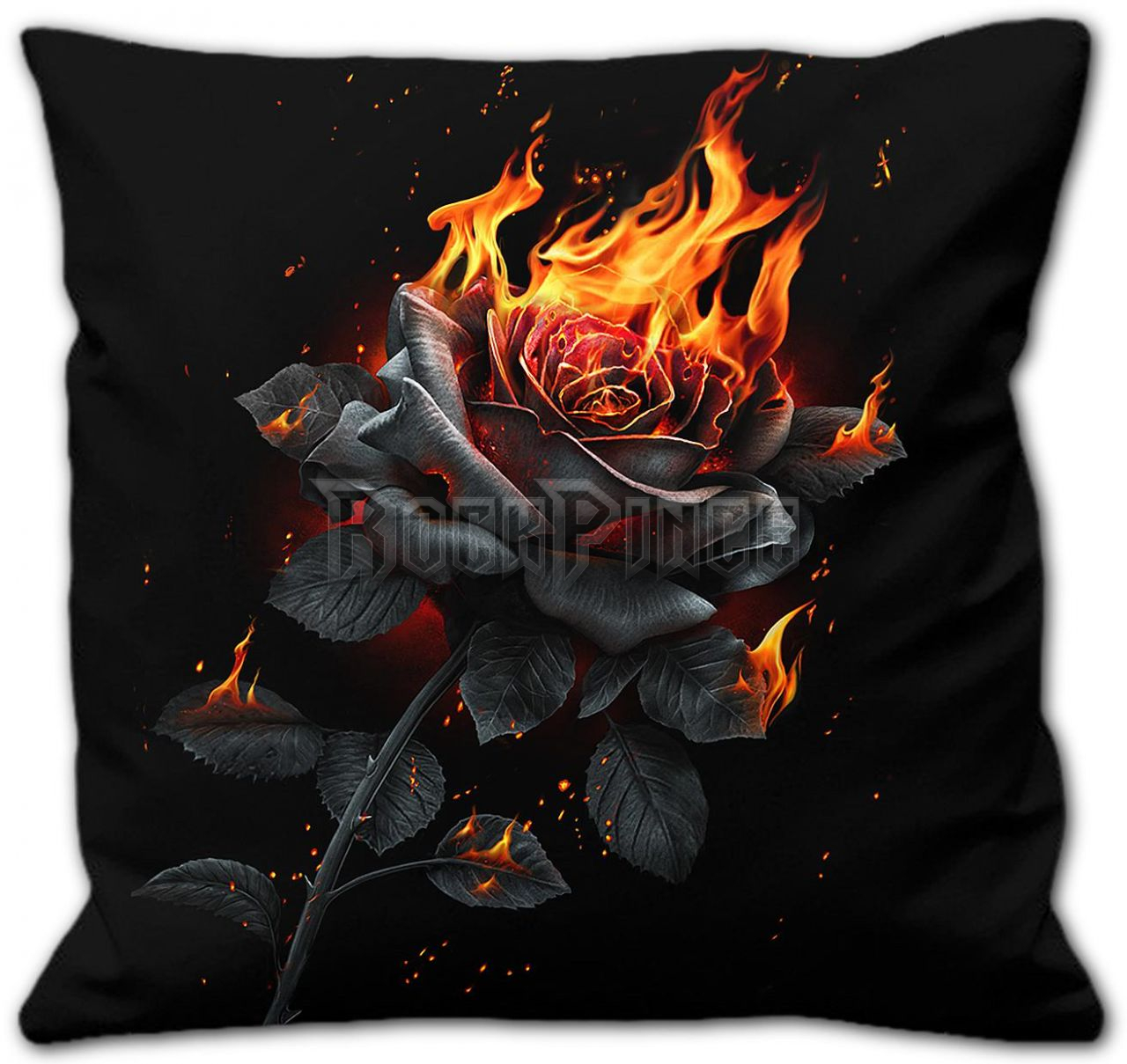 FLAMING ROSE - Square Cushion - K096A513