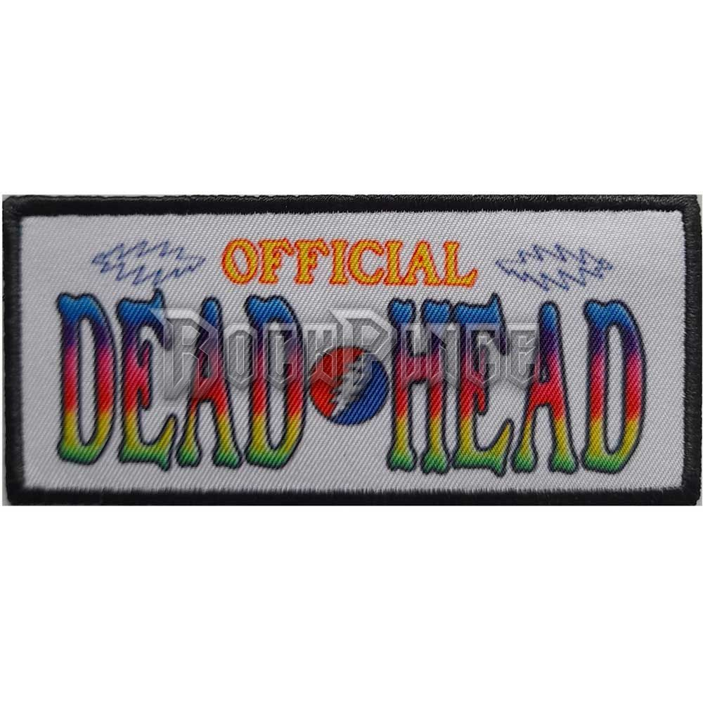 Grateful Dead - Official Dead Head - kisfelvarró - GRATEPAT06