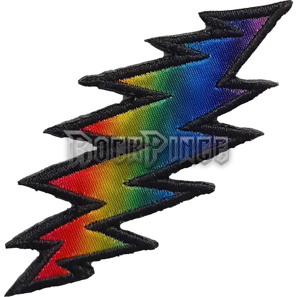Grateful Dead - Lightning Rainbow - kisfelvarró - GRATEPAT19