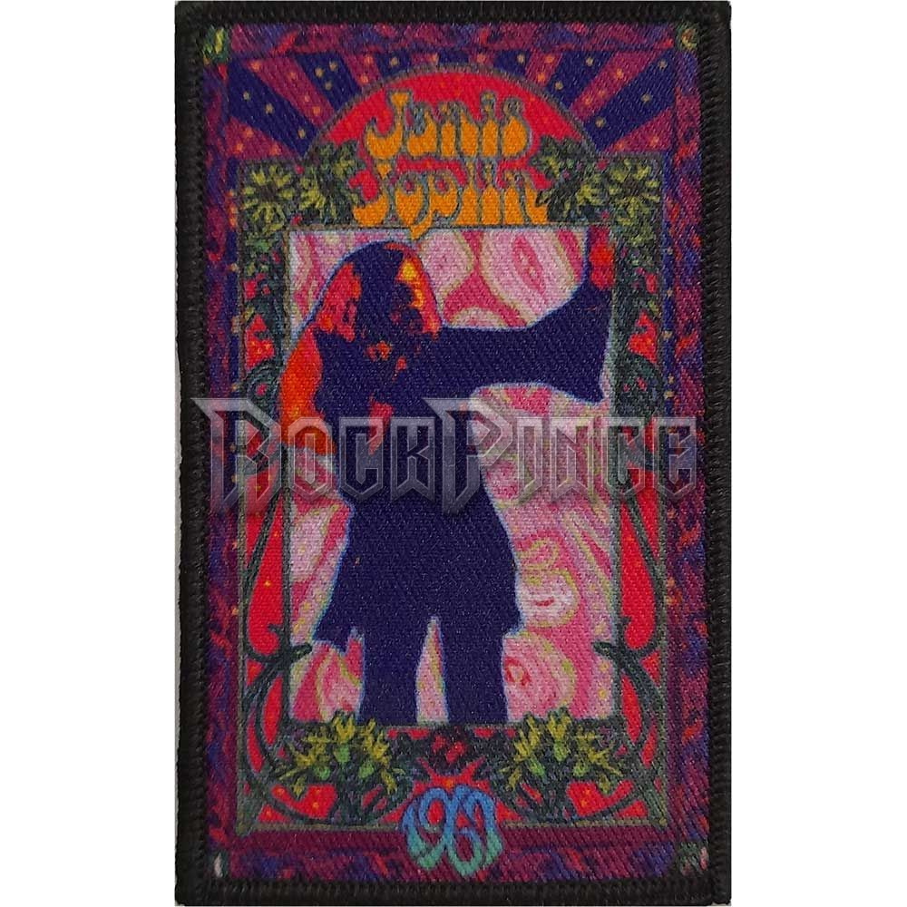 Janis Joplin - Floral Flame - kisfelvarró - JOPPAT02