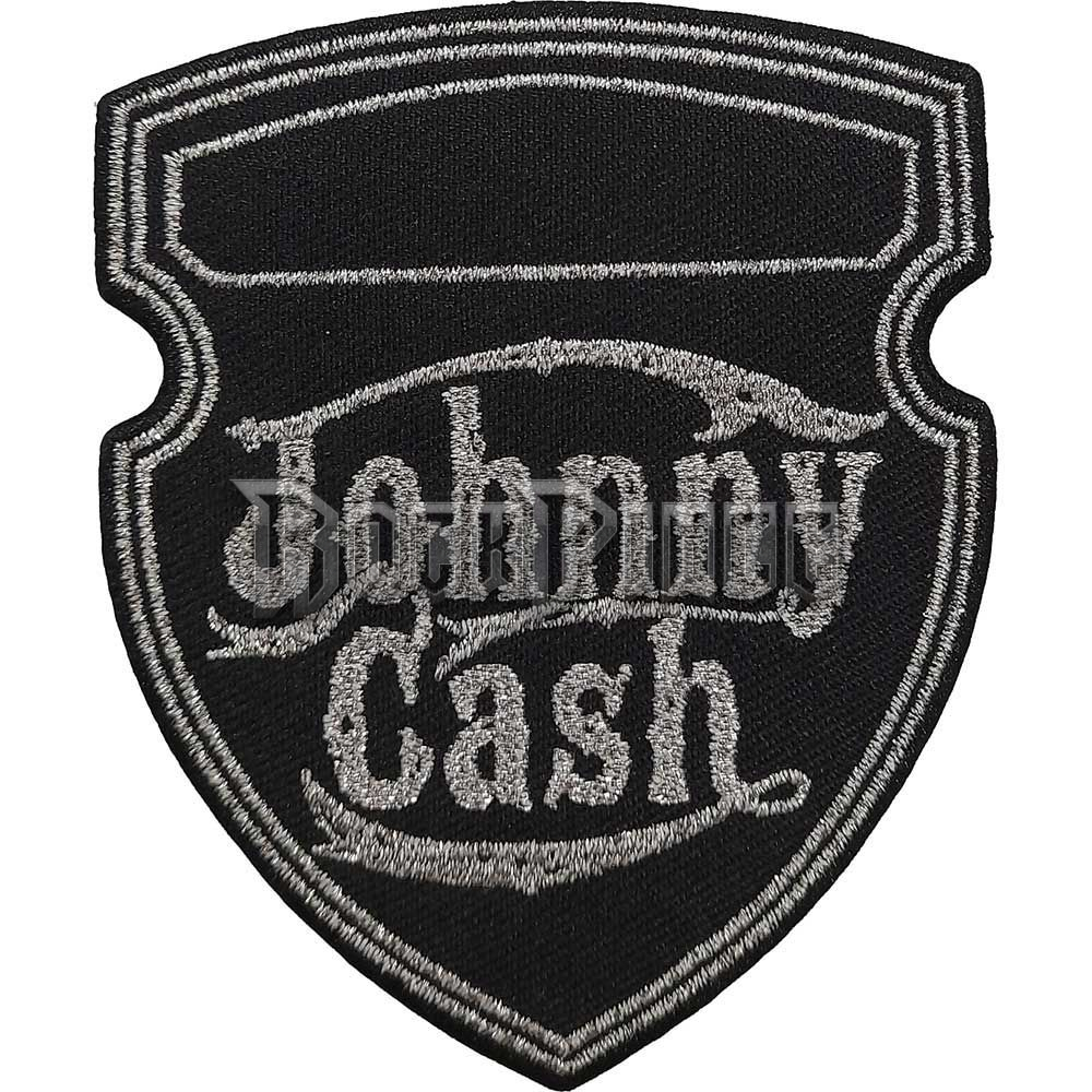Johnny Cash - Metallic Shield - kisfelvarró - JCPAT08