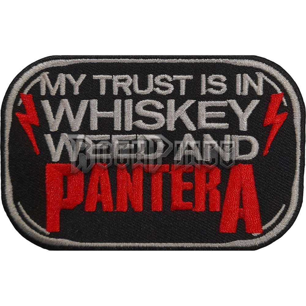 Pantera - Whiskey - kisfelvarró - PANTPAT16